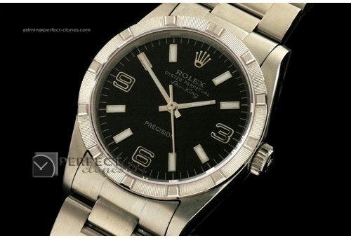 RLAK10014 SS Black 369 Dial Bark Bezel Stick Marker Eta 2836-2