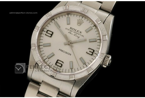 RLAK10016 SS White 369 Dial Bark Bezel Stick Marker Eta 2836-2