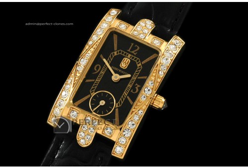 HW10001 Ladies Avenue C YG Black Diamonds Swiss Quartz