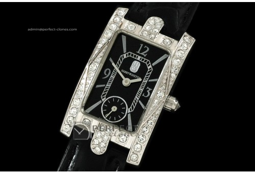 HW10003 Ladies Avenue C WG Black Diamonds Swiss Quartz