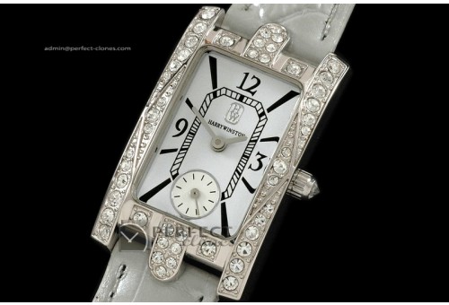 HW10004 Ladies Avenue C WG MOP White Diamonds Swiss Quartz