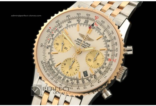 BL10049 TT Navitimer White Dial Sticks Working Chronos 28800bph