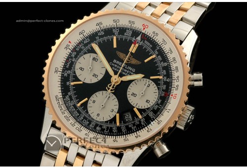 BL10051 TT Navitimer Black Dial Sticks Working Chronos 28800bph