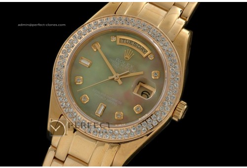 RLDDF10091 FG Masterpiece MOP Rustic Dial Diam Markers/Bez Eta