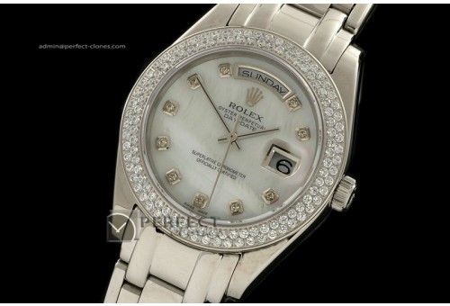 RLDDS10082 SS Masterpiece MOP White Dial Diam Markers/Bez Eta