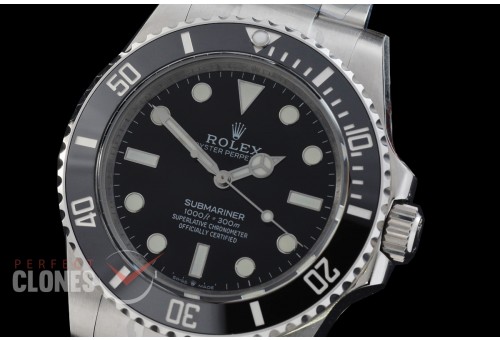 0 0 0 0 0 0 0 0 RLS-41-0086 QF 904L Steel 2020 41mm No Date Submariner 124060LN SS/SS Black DD 3230 72 Hrs Reserve - Free Sprung Movement 