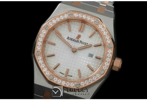 APLD01011D Royal Oak Ladies SS/RG White S-Qtz