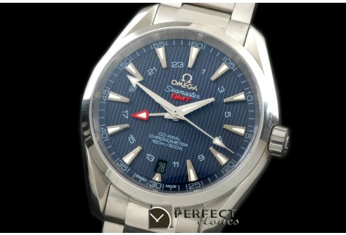 OMAT41-153 Aqua Terra GMT SS/SS Blue Miyota 8205