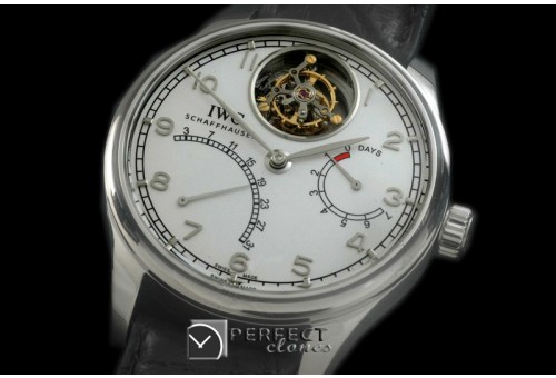 IWPTB00081 Portugese Mystere Tourbillon SS/LE White Tourbillon