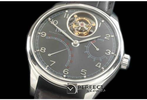 IWPTB00083 Portugese Mystere Tourbillon SS/LE Grey Tourbillon