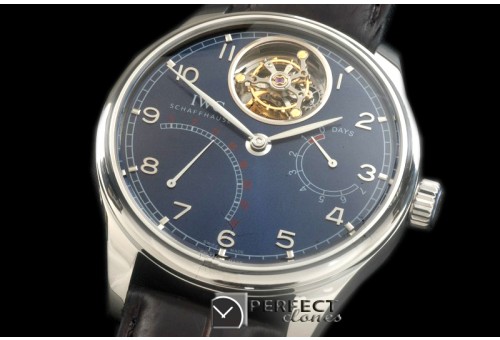 IWPTB00084 Portugese Mystere Tourbillon SS/LE Black Tourbillon