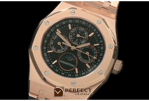 AP26574-112 Royal Oak 26574 Perpetual Calender RG/RG Blk A-2813