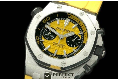 APDC-074 NF Royal Oak Diver Chrono SS/RU Yellow Asia 7750