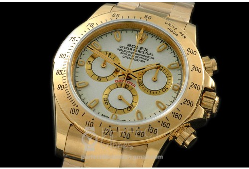RLDF00101A Daytona 116508 YG/YG White Stk A-7750/4130