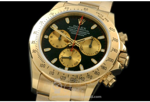 RLDF00106A Daytona 116508 YG/YG Black Stk A-7750/4130