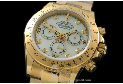 RLDF00126A Daytona 116508 YG/YG MOP White Diam A-7750/4130