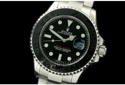 RYMEN00081 Yachtmaster Men CER/SS Black A-2836