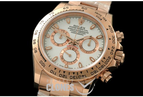 RLDFR00101A Daytona 116505 RG/RG Wht Stk A-7750/4130