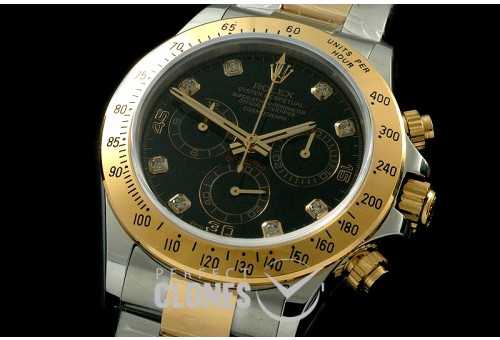 RLDT00125A Daytona 116523 YG/SS Black Diam A-7750 Sec@6 28800