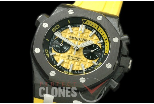 APDC-064 Royal Oak Diver Chrono PVD/RU Yellow Asia 7750