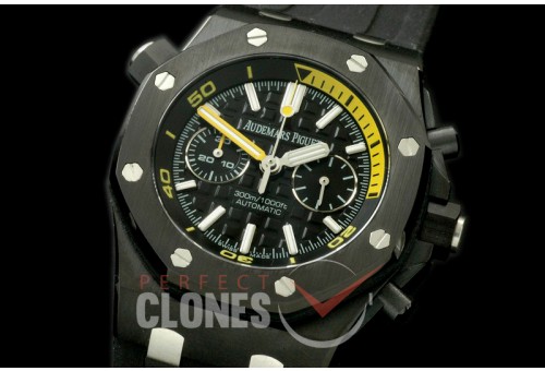 APDC-069 Royal Oak Diver Chrono PVD/RU Black Asia 7750