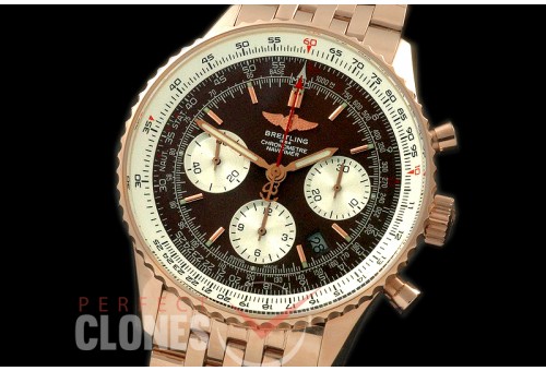BLN01-145 Navitimer 01 RG/RG Bronze Stk Asian 7750 28800