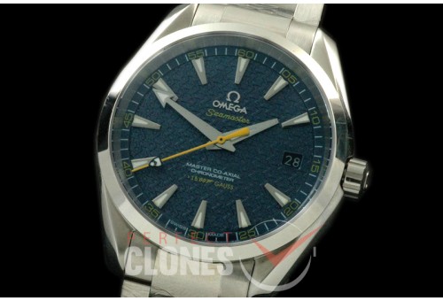 OMAT41-091 Aqua Terra 007 Auto SS/SS Blue A-2836/8507