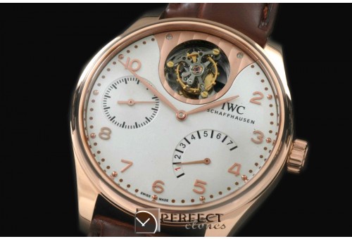 IWPTB00126 Portugese Mystere Tourbillon RG/LE White Tourbillon