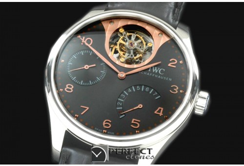 IWPTB00123 Portugese Mystere Tourbillon SS/LE Grey Tourbillon