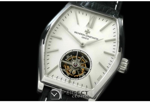 VCM00041 Malte Tourbillon SS/LE White Flying Tourbillon