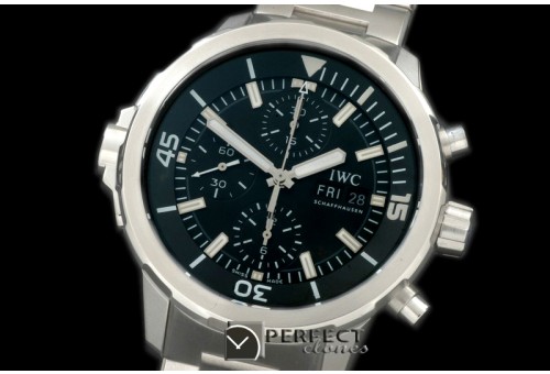 IWAQT20022S 2014 Aquatimer Cousteau Diver SS/SS Black A-7750