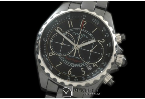 CHA00013 Superleggera Chrono SS/CER Black Japanese Qtz Jap OS 20