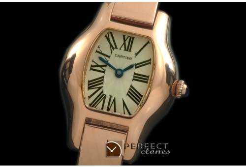 CAR-TOR-207 Tortue De Cartier RG/RG White Swiss Quartz