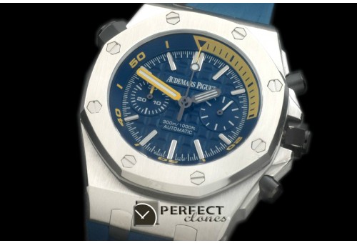 APDC-102 Royal Oak Diver Chronohraph SS/RU Blue Seiko VK64 Qtz