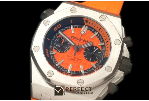 APDC-105 Royal Oak Diver Chronohraph SS/RU Orange Seiko VK64 Qtz