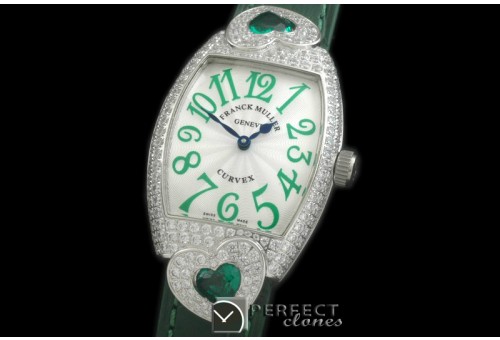 FMDH-111 Curvex Diamond Heart SS/LE White Jap Qtz