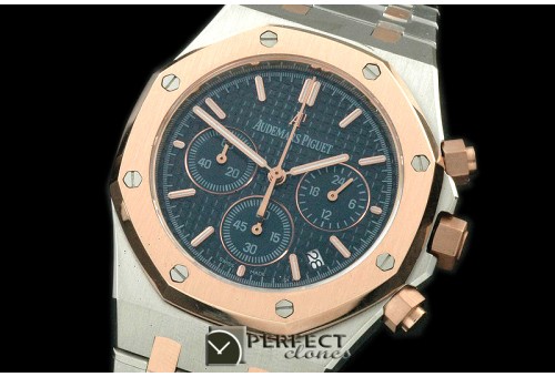 0APROC02008 Royal Oak Chrono RG/SS Blue Jap OS20 Quartz