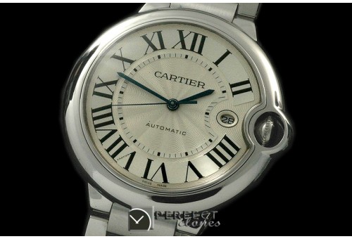 CARBA00081 Ballon De Cartier Men SS/SS White Asian 2892