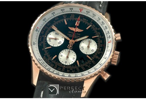 BLN01-143L Navitimer 01 RG/LE Blue Stk Asian 7750 28800