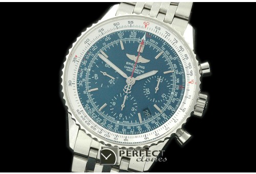 BLN01-105 Navitimer 01 SS/SS Blue Stk Asian 7750 28800