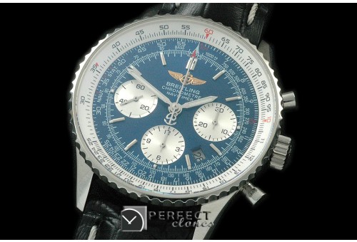 BLN01-104L Navitimer 01 SS/LE Blue Stk Asian 7750 28800