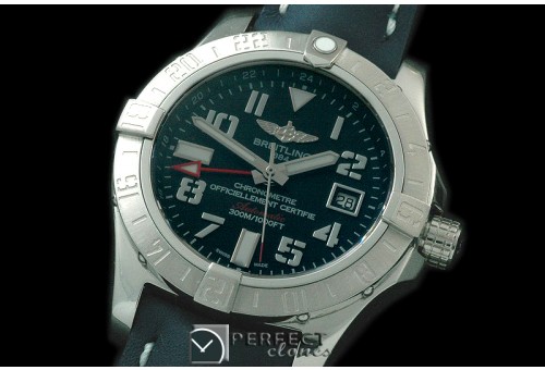 BLSW00057L Seawolf II GMT 2015 SS/LE Black Num A-2836