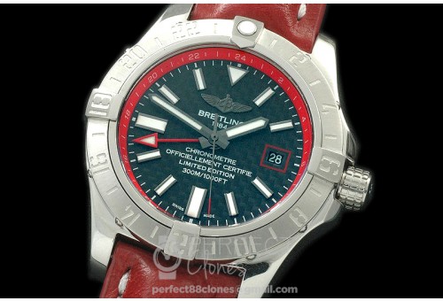 BLSW00054L Seawolf II GMT 2016 SS/LE CF Black Stick A-2836