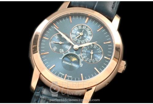 AP26390-114 Royal Oak 26390 Perpetual Calender RG/LE Blue A-2813
