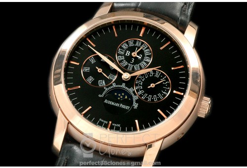 AP26390-112 Royal Oak 26390 Perpetual Calender RG/LE Blk A-2813