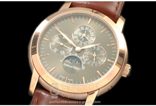 AP26390-113 Royal Oak 26390 Perpetual Calender RG/LE Grey A-2813