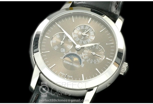 AP26390-103 Royal Oak 26390 Perpetual Calender SS/LE Grey A-2813