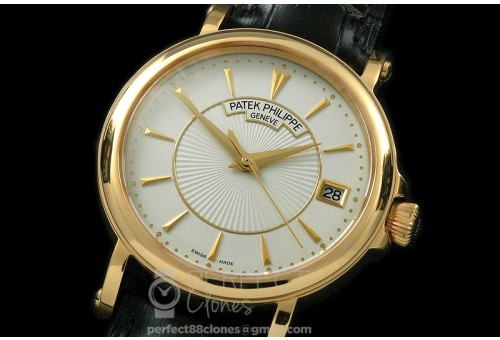 PP00606 5153 Calatrava YG/LE Wht M-9015