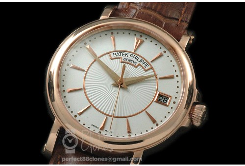 PP00611 5153 Calatrava RG/LE Wht M-9015