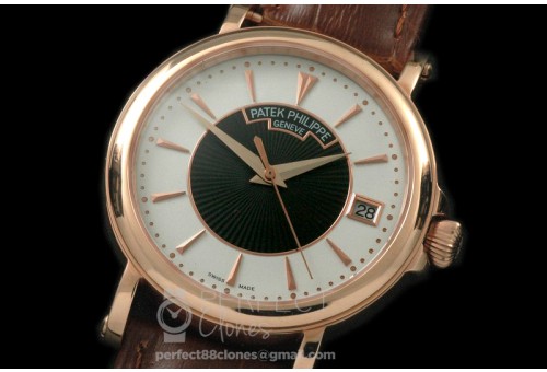 PP00612 5153 Calatrava RG/LE Wht/Blk M-9015